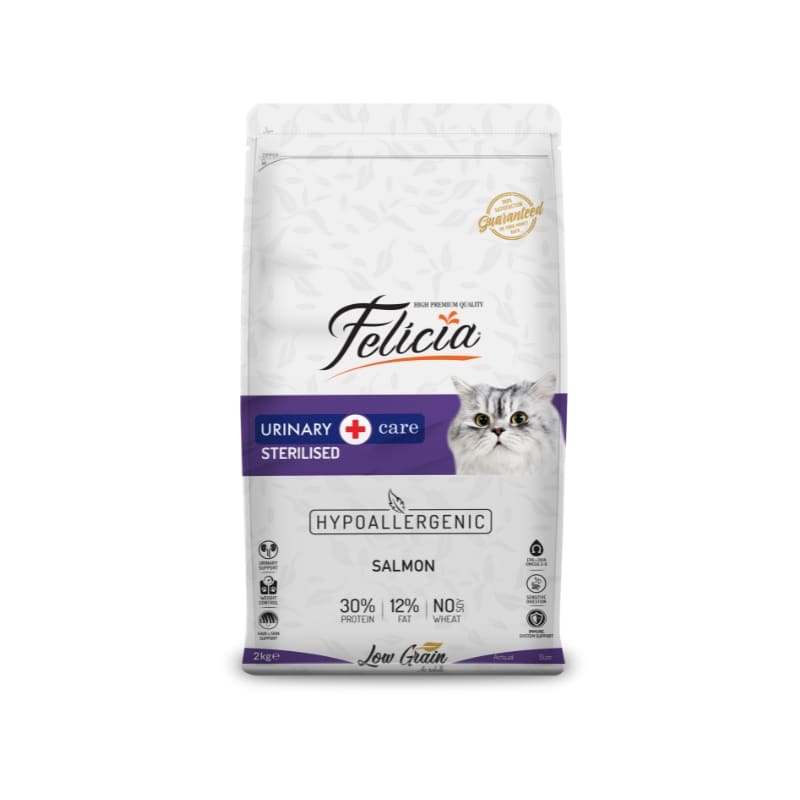 Alimento Hipoalergénico Felicia Salmón 2kg - Gato Esterilizado, Alimento Gato